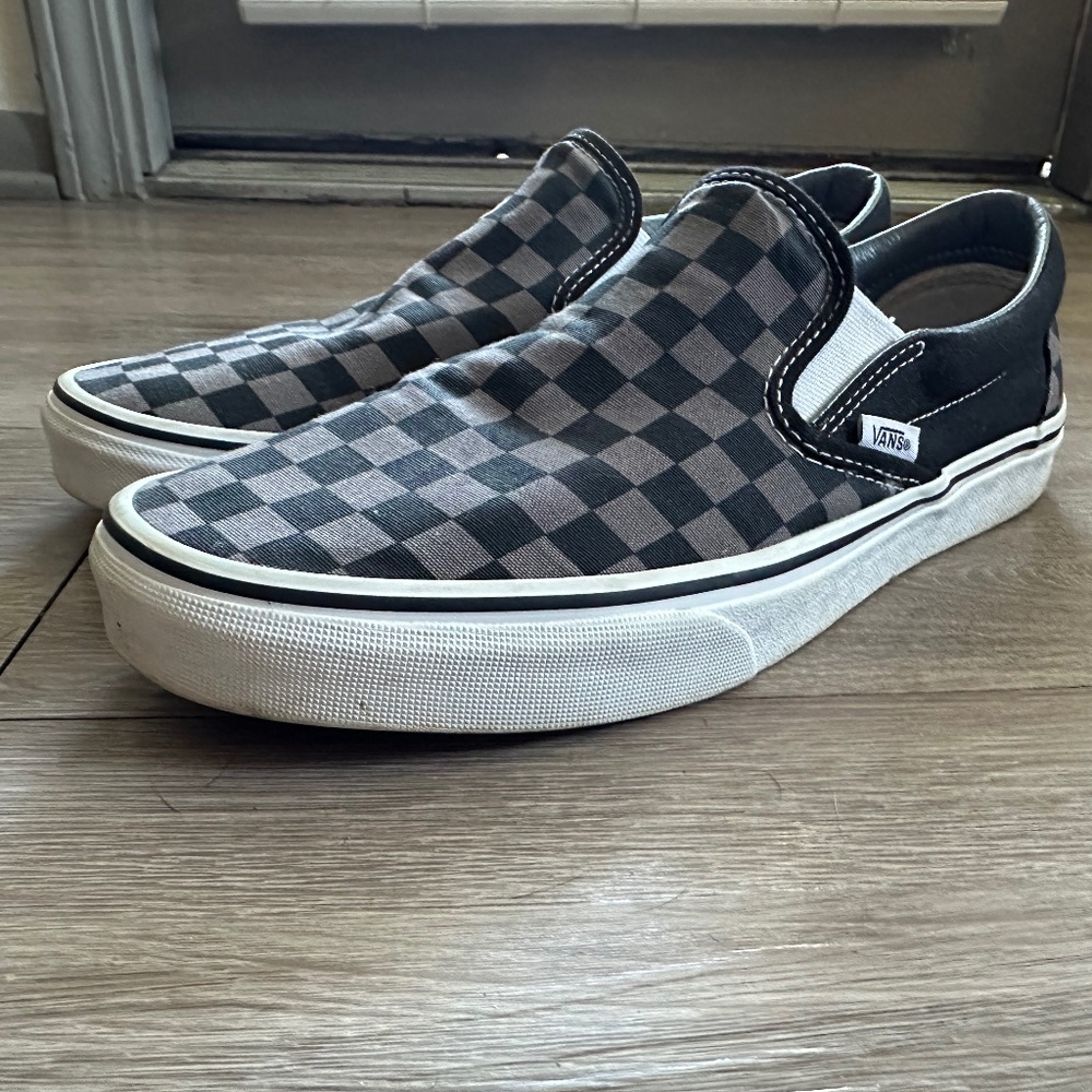 Vans Classic Checkered Slip On Skate Shoe Sz 10.5 Men